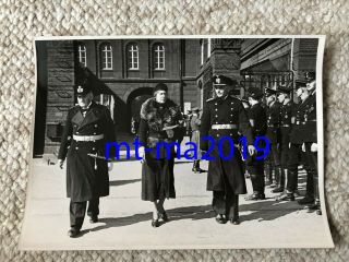 Ww2 Press Photograph - German Kriegsmarine Officers And Ss Officers - Von Trotha