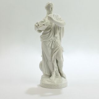 Antique Kpm Royal Berlin Blanc De Chine Porcelain Demeter / Ceres Figurine - Pc