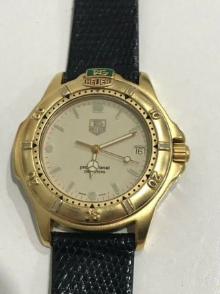 Vintage Tag Heuer Professional 200 Meter Dive Watch,  Swiss,  994.  706 Gold