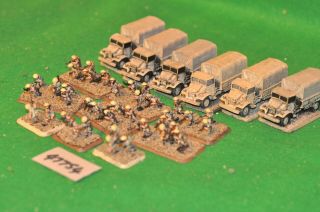 15mm Ww2 / British - Flames Of War (as Photo) Infantry & Trucks 37 Figs - (47754)