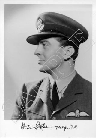 Spbb18 Wwii Ww2 Raf Ace Battle Of Britain Stephen Dso Dfc Hand Signed Photo