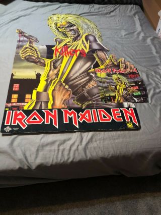 Vintage Iron Maiden Killers Record Store Promo Cut Out With Eddie