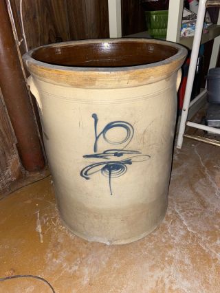 Rare Antique 12 Gallon Stoneware Bee Sting Crock