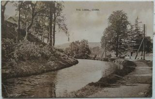 Chirk The Canal Wrexham Wales Vintage Pc To Falkirk 1929
