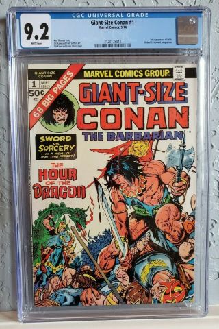 Giant - Size Conan 1 (1974).  Cgc 9.  2 Nm - 1st Appearance Of Belit