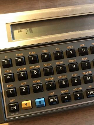 Vintage HP Hewlett Packard 71B Scientific Calculator Pocket Computer 3