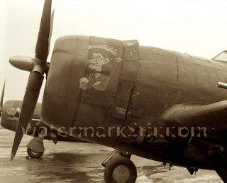 1940s Photo Negative Ww2 Bomber Nose Art Airplane Fighter Plane Machine Gun Wing