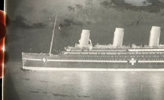 HMHS Britannic Photo WW1 Glass Negative Titanic Olympic Sister White Star Line 2
