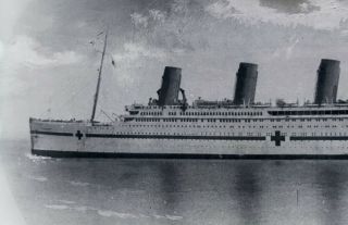 HMHS Britannic Photo WW1 Glass Negative Titanic Olympic Sister White Star Line 3