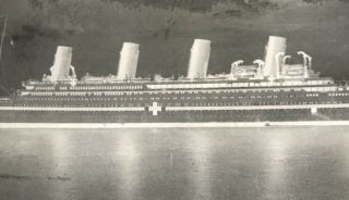 HMHS Britannic Photo WW1 Glass Negative Titanic Olympic Sister White Star Line 4