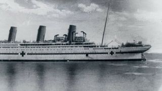 HMHS Britannic Photo WW1 Glass Negative Titanic Olympic Sister White Star Line 6