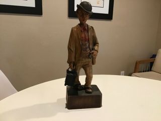 Karl Griesbaum Automation Hand Carved Night Watchman Whistler