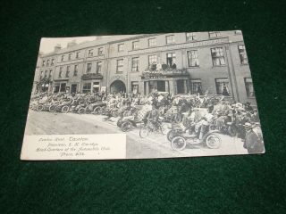Vintage Postcard London Hotel Taunton Claridge Automobile Club Hq Car Parade