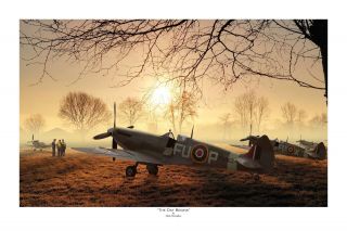 Wwii Ww2 Raaf Raf Supermarine Spitfire Aviation Art Photo Print - 12 " X 18 "
