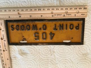 Vintage Point O Woods Fire Island,  Ny License Plate Topper