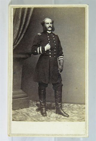 1860s Civil War Union Navy Lt Commander S Ledyard Phelps Cdv Photograph / Photo