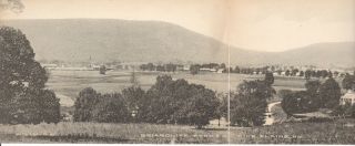 Old Vintage Double Fold Panoramic View Postcard Pine Plains Ny Briarcliff Farms
