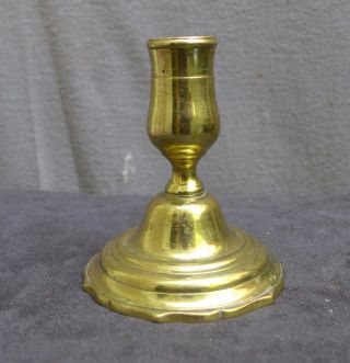 Antique And Good Quality Bronze Travel Candlestick,  Dutch 17th 18th Century