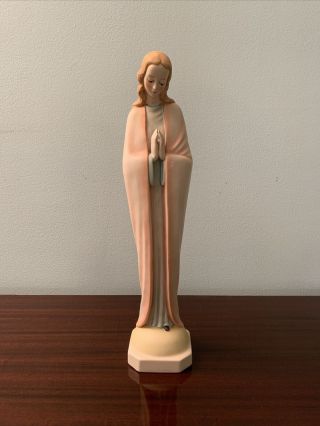 Vintage M.  J.  Hummel Goebel W.  Germany Praying Madonna Virgin Mary Statue