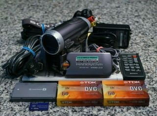 Vtg Sony Dcr - Hc90 Handycam Mini Dv Camcorder Ntsc 10x W/