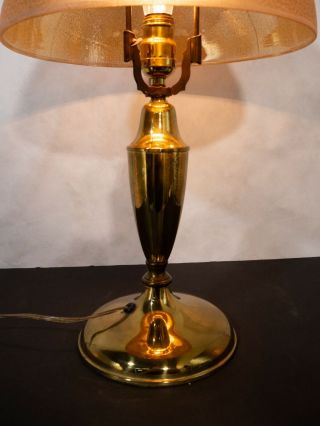 MAGNIFICENT C.  1920 Pittsburgh lamp with art glass shade very rare 3