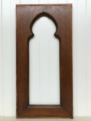 Gothic Carved Panel In Oak Circa 1900 - Panel 1 Of 8