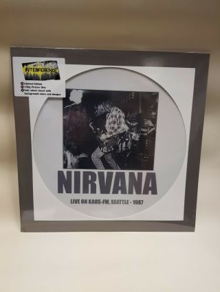 Nirvana " Live On Kaos Fm " Seattle 1987 Picture Disc Vinyl