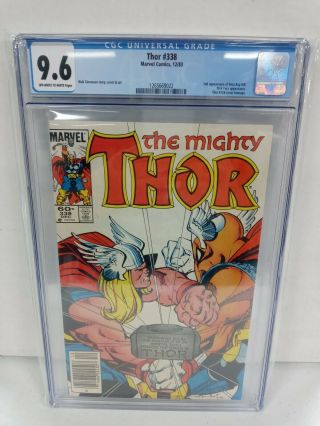 The Mighty Thor 338 2nd Beta Ray Bill Simonson Story & Art 1983 - Cgc Graded 9.  6
