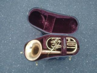 Vintage F.  E.  Olds And Son Ambassador Tuba? Baritone? Alto? Euphonium? W/ Case