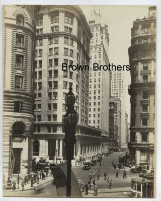 Vintage 1920s San Francisco Financial District Montgomery Street Mounted Photo