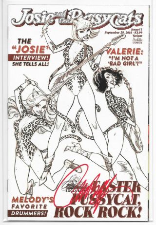 Josie And The Pussycats 1 J Scott Campbell Signed Variant Rare Nm Archie W/