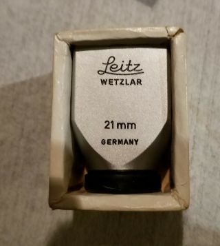 Leica Leitz 12002 21mm Chrome/stainless View Finder Vintage