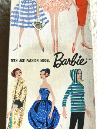 Vintage TM Box for 1,  2 or 3 Blonde Ponytail Barbie Doll in VG 4