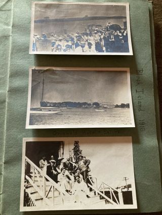 Antique Photo Album Block Island,  Ri. ,  Pine Orchard,  Ct.  44 Photos