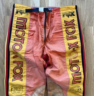 VINTAGE 1980’s FOX Racing - MOTOFOX Moto X Fox Motocross Racing Pants Size 36 3