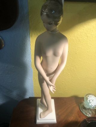 Rare Favaro Cecchetto 17  Tall Nude Woman (Italian Porcelain) 1940 - 1950s 5