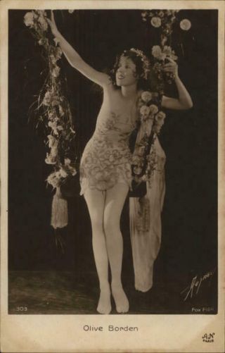 Actress Olive Borden Aoye Postcard Vintage Post Card