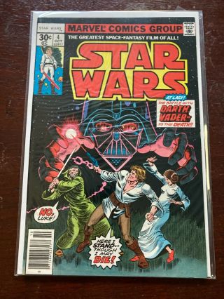 Marvel Comics Star Wars 4 1st Print Rare 1977 30c Han Solo