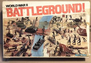 Vintage 1977 Marx Toys World War Ii Battleground Play Set - Model 4204