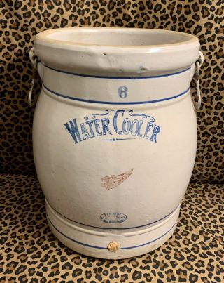 Vintage Red Wing 6 Gallon Stoneware Water Cooler 3