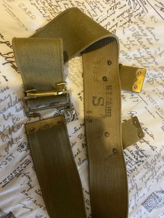 Ww1 Webbing Belt 1908 1919 Dates Small Belt Blancoed 2