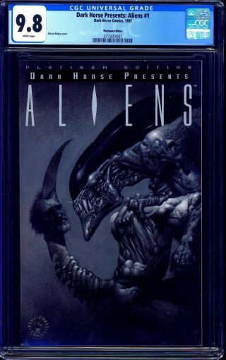 Dark Horse Presents Aliens 1 Cgc 9.  8 Platinum Edition Nm/mt