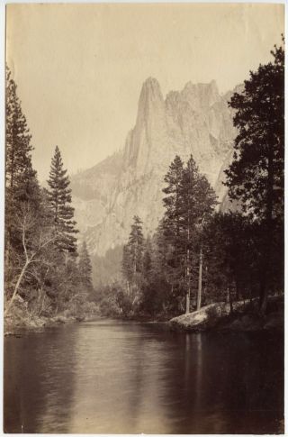 Vintage Albumen Prints Of Yosemite Set Of 2
