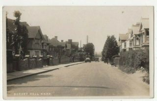 Bushey Hall Road Hertfordshire Vintage Rp Postcard 327c
