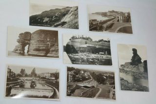 7 Vintage Chapman & Son Postcards Dawlish Dowlands Landslip Horse Rock
