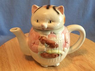 Vintage Cat Tea Pot 1984 Ron Gordon