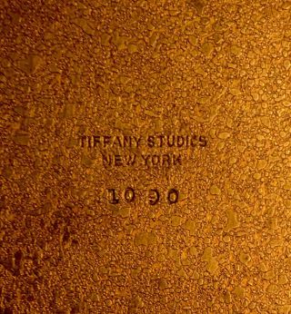 ANTIQUE TIFFANY STUDIOS YORK 1090 ZODIAC PATTERN BRONZE DESK NOTEPAD 2
