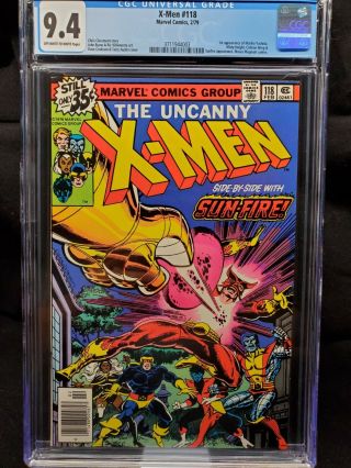 Uncanny X - Men 118 First Series Cgc 9.  4 Off - White To White Pages Feb 1979