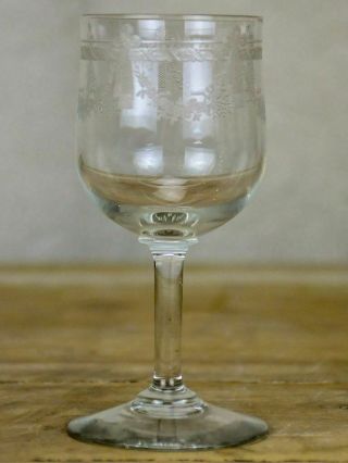8 early 20th Century Louis XVI style wine glasses 2