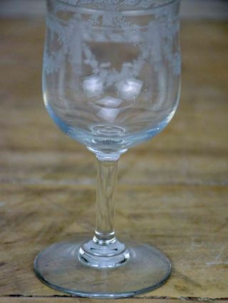 8 early 20th Century Louis XVI style wine glasses 6